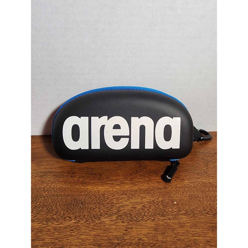 Arena Goggle Case Black-White-Royal, Swimming Goggle Case
